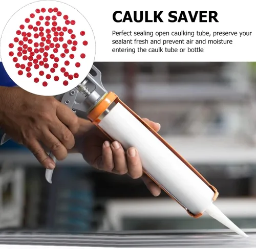 Miniatura 5 de Mikikit Tapones de sellado de tubo de calafateo, 50 piezas de silicona para ahorro de calafateo para ahorro de calafateo herramienta de acabado