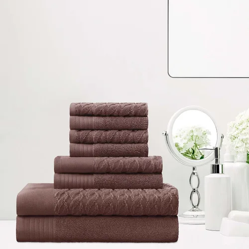 Miniatura 35 de Superior Juego de 6 toallas de 100% algodón egipcio de 500 GSM, 6 piezas, 2 caras, 2 manos, 2 toallas, ideal para baño, cocina o playa, de secado