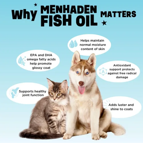 Miniatura 5 de Dinovite SuprOmega Aceite de pescado para perros y gatos – Vitamina E y Omega 3 – Salud de la piel y el pelaje para perros y gatos – 8 onzas