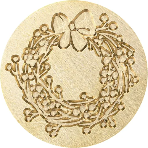 Miniatura 4 de Kit de sello de cera de Navidad Yoption, juego de 6 cabezas de sello de cera con 1 mango de madera para tarjeta de invitación de fiesta, decoración
