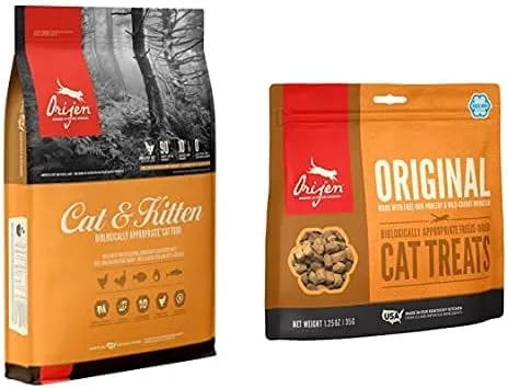 Orijen® Dry Original - Alimento para gatos de alta calidad, alto contenido en proteínas, ingredientes animales frescos y crudos, golosinas