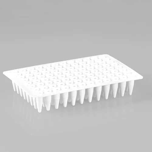 Miniatura 7 de Placas PCR de 0.0 fl oz de 96 pocillos, sin faldón, placa PCR de polipropileno transparente, 10 placas de tubos de pared ultrafinos, sin ADNasa/RNasa