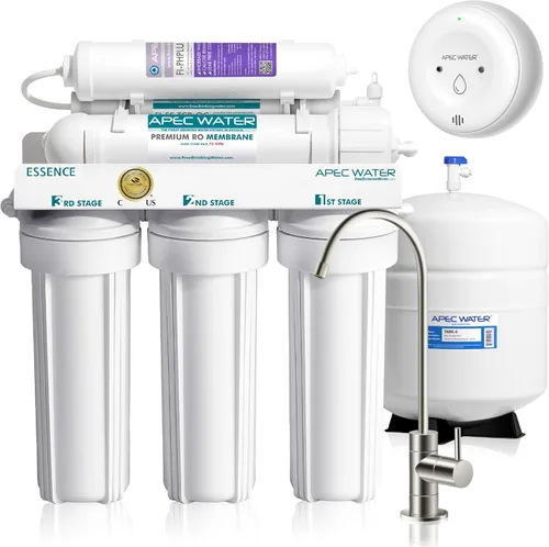 Miniatura 8 de APEC Water Systems ROES-50 Essence Series - Sistema de filtración de agua potable de ósmosis inversa de 5 etapas con certificación WQA, muy seguro