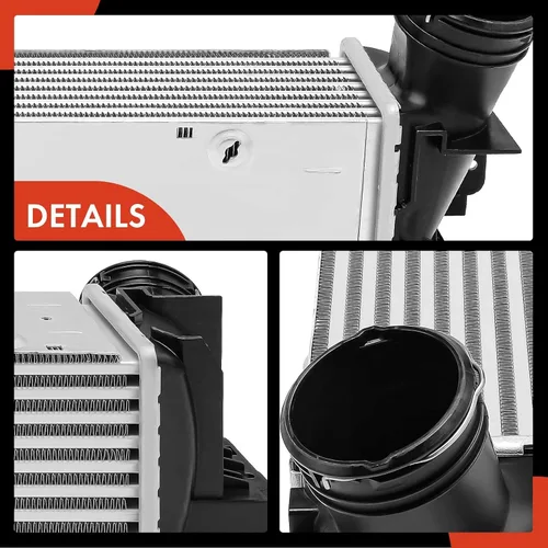 Miniatura 7 de A-Premium Turbocompresor intercooler compatible con BMW 328i 2007-2011, 328i xDrive 2009-2011, 328xi 2007-2008, 335i 2007-2013, 335i xDrive