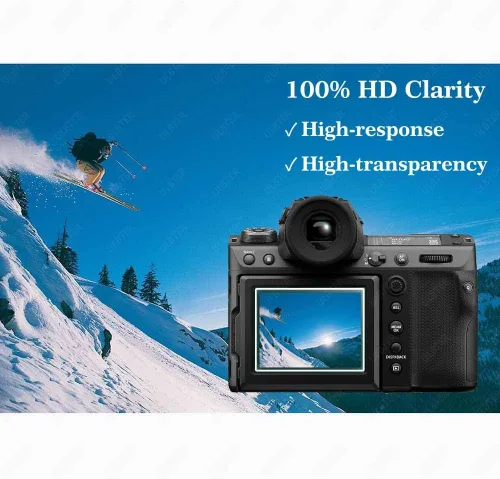 Miniatura 5 de ULBTER Protector de pantalla para Fujifilm GFX 100 II Fuji GFX100 II 【No para GFX 100S II】 LCD + PET Top Flim [2+2 unidades] Vidrio templado 0.012