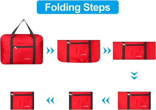 Miniatura 5 de F.FETIVIN Bolsa de viaje para artículos personales de 18 x 14 x 8 pulgadas para Spirit Airlines, ligera, bolsa de lona impermeable para gimnasio