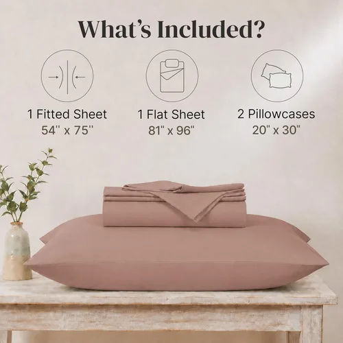Miniatura 3 de Modern Threads Sábanas Sólidas de Microfibra Suave - Sábanas de Cama de Microfibra Lujosas - Incluye Sábana Plana, Sábana Ajustable con Bolsillos 07