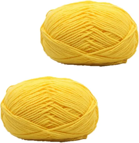 Miniatura 11 de 3.53 oz (2 rollos) Hilo de algodón de leche ecológico de algodón de ganchillo para tejer bufanda/hilo de ganchillo de lujo, cálido, suave, ligero, #1