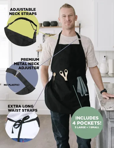 Miniatura 5 de ApronMen - Funny Apron For Men - BBQ Gifts for Men & Unique Gifts for Fathers - Mens Aprons for Grilling Me gustan las colillas de cerdo