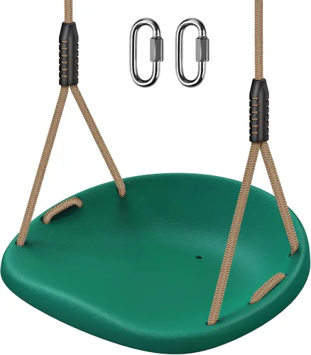 Miniatura 12 de SELEWARE Asiento de columpio resistente para adultos y niños, columpio de árbol con cuerdas a prueba de clima, accesorios para patio trasero