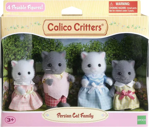 Miniatura 3 de Calico Critters - Familia de gatos persas - Set de 4 figuras de muñecos coleccionables para niños de 3+ años