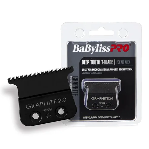 BaBylissPRO Replacement Blades, Deep-Tooth T-Blades for Outlining Hair Trimmers