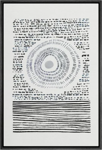 Miniatura 47 de IDEA4WALL Lienzo enmarcado para pared, decoración occidental, collage de polígonos de diamantes, paneles geométricos abstractos de madera, arte