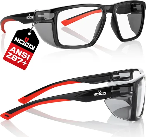 Miniatura 12 de NoCry Gafas de seguridad ANSI Z87.1 con lectores 1.5 con revestimiento anti niebla y anti arañazos — Gafas de lectura de seguridad de lente completa