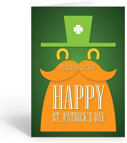 Miniatura 11 de Stonehouse Collection Surtido de tarjetas de felicitación del día de San Patricio, tarjetas irlandesas de la suerte, trébol, duende, decoraciones