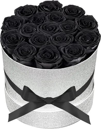 Miniatura 8 de Prifroti 17 flores en una caja de gamuza de lujo, regalos de cumpleaños para mujeres, flores preservadas, regalo de rosas para el día de la madre