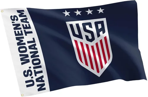 Desert Cactus Bandera de fútbol de Estados Unidos USWNT Equipo nacional femenino de Estados Unidos, 100% poliéster, para interiores y exteriores, 3