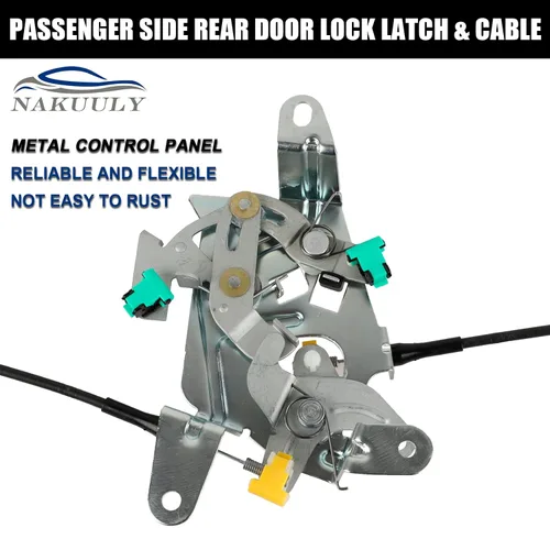 Miniatura 3 de Pestillo y Cable de Cerradura de Puerta Trasera del Lado del Conductor Izquierdo para Ford F250 F350 F450 F550 Super Duty 1999-2007, Ensamblaje