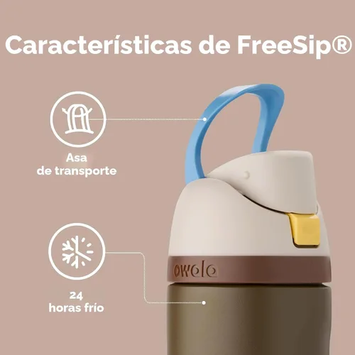 Miniatura 3 de Owala FreeSip Insulated Stainless Steel Water Bottle with Straw, BPA-Free Sports Water Bottle