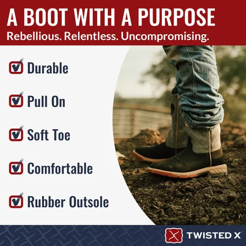 Miniatura 5 de Twisted X Men's Cellstretch Western Boot Broad Square Toe - Mxb0002