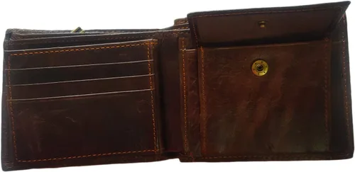 Miniatura 155 de Hombres Cool Eagle Wolf Caballo Totem Cuero Vaca Vertical Cartera Cremallera Multi-tarjeta Titular, Tótem de caballo, Minimalista