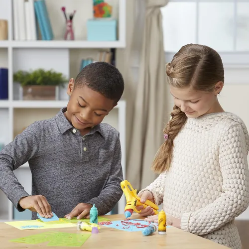 Miniatura 7 de Play-Doh DohVinci On the Go Art Studio - Funda para niños y adolescentes con 5 colores no tóxicos