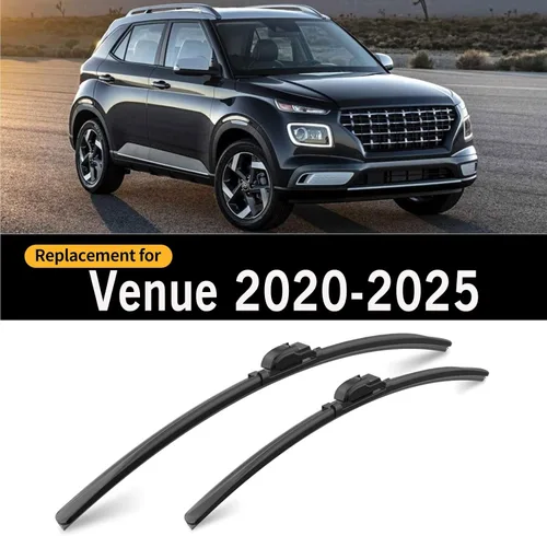Miniatura 2 de Limpiaparabrisas delantero y trasero, 3 piezas de limpiaparabrisas delantero y trasero, repuesto para Hyundai Venue 2020-2025, limpiaparabrisas