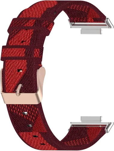Miniatura 3 de Senter Correas de repuesto de nailon suave de liberación rápida para Huawei Watch Fit 2 Smart Watch Amarillo
