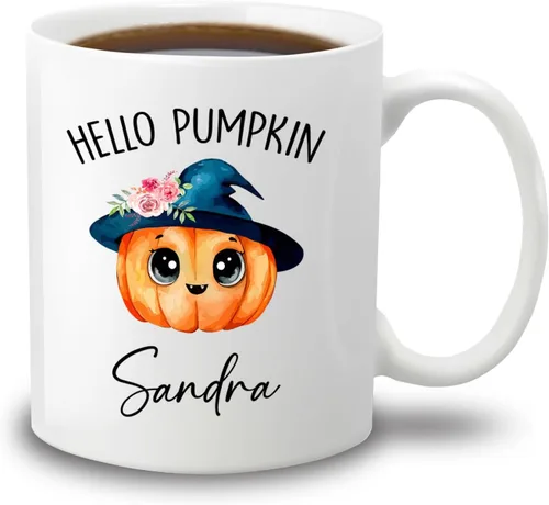 Miniatura 17 de Taza de café blanca personalizada de Halloween Besties, Besties Forever y 3 tazas de café Boo de 11 onzas y 15 onzas, bonita taza de cerámica Boo