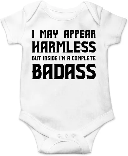 CBTwear I May Appear Harmless - Ropa de bebé - Divertidos trajes para recién nacidos para niños y niñas
