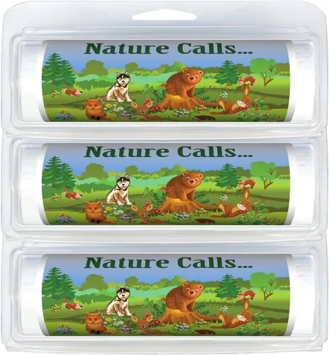 Miniatura 176 de Rollos de papel higiénico biodegradable sin núcleo de tamaño de viaje de alta calidad, práctico dispensador de plástico, mascotas y caballos 617