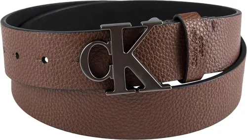 Miniatura 2 de Calvin Klein Cinturón casual CK con hebilla recortada con monograma para hombre