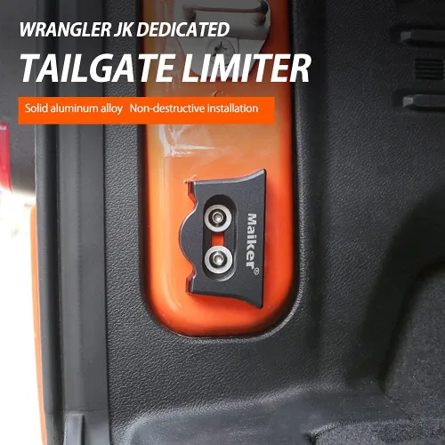 Miniatura 5 de MAIKER Limitador de tope de aluminio para puerta trasera, ruido anormal, reduce el hundimiento de la puerta trasera, compatible con Jeep Wrangler JL