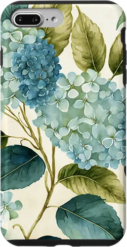Miniatura 12 de Watercolor Shabby Chic Blue Hydrangeas Flower Case for iPhone 17