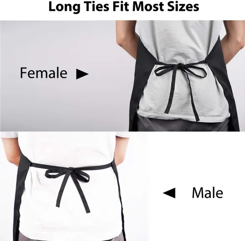 Miniatura 4 de Delantal YIKA® para parejas, regalos de Navidad para parejas: delantales impermeables para mujeres y hombres, con correa ajustable para el cuello