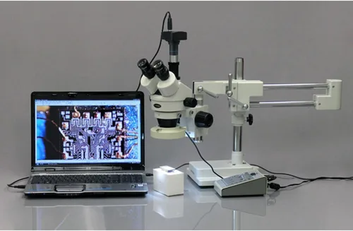 Miniatura 3 de AmScope Cámara digital de microscopio de video en vivo en tiempo real USB3.0 de 5MP + kit de calibración