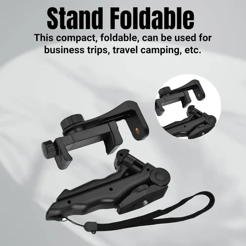 Miniatura 5 de Soporte de clip para teléfono celular, trípode resistente compatible con iPhone, teléfonos inteligentes, para trípode resistente, para trípode