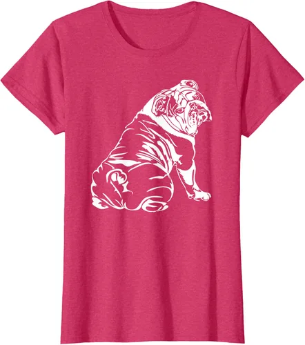 Miniatura 7 de Gracioso Bulldog Inglés playera perro Hund playera regalo, Azul (Heather blue)