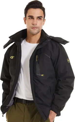 Miniatura 5 de QPNGRP Mens Waterproof Ski Snowboard Jacket Windproof Winter Snow Coat