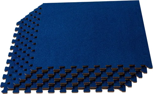 Miniatura 12 de We Sell Mats 3/8 Inch Thick Interlocking Foam Carpet Tiles Durable Carpet Squares Anti Fatigue Support for Home Office or Classroom Use