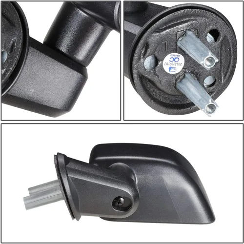 Miniatura 4 de DNA Motoring OEM-MR-CH1320271 Ajuste manual de estilo de fábrica con espejo lateral izquierdo de vidrio calentado compatible con Wrangler 07-18