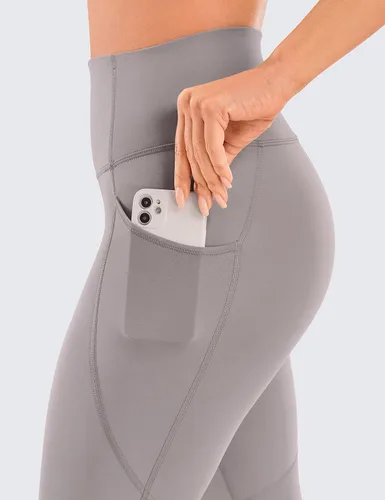 Miniatura 4 de CRZ YOGA Leggings capri de entrenamiento con sensación desnuda para mujer, 21 pulgadas, cintura alta, control de abdomen, pantalones de yoga