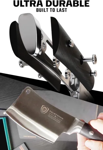 Miniatura 3 de Dalstrong - Cuchillo de carnicero, 4.5 pulgadas, serie Gladiador Elite, cuchillo de cocina resistente para regalo, mango negro, cuchillo afilado