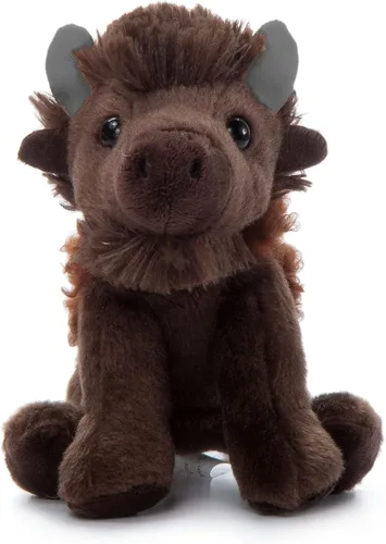 The Petting Zoo Peluche de bisonte, regalos para niños, animales del zoológico Wild Onez Babiez, juguete de peluche de bisonte de 6 pulgadas