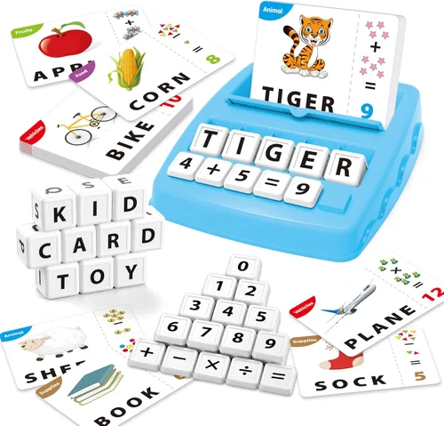 Yolscue Montessori - Juegos de letras a juego, juguetes educativos para niños de 3 a 8 años, juguetes de aprendizaje del alfabeto para niños de 3 a
