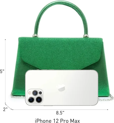 Miniatura 71 de Dasein Bolso de noche para mujer, embragues de fiesta, bolsos de boda, cóctel, baile de graduación, bolsos con purpurina esmerilada