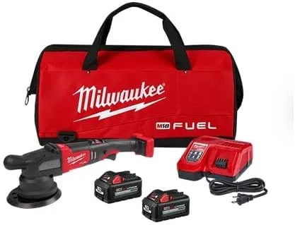 Milwaukee M18 FUEL - Kit de pulidora orbital aleatoria de 0.827 in