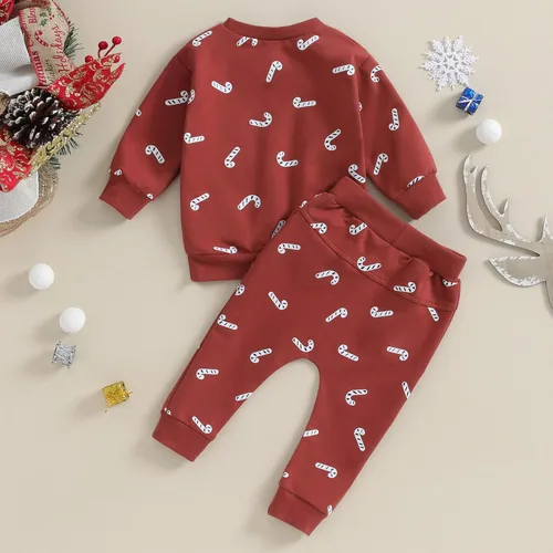 Miniatura 202 de Conjunto de camisa larga y divertida para bebé niño y niña, ropa de primera Navidad, 6, 12, 18, 24 meses, 2T