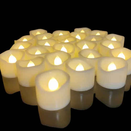 Miniatura 6 de iZAN 6 Velas de Té LED Sin Llama, Velas Votivas Eléctricas Falsas que Funcionan con Pilas, Velas Parpadeantes para Decoraciones de Boda y Fiesta