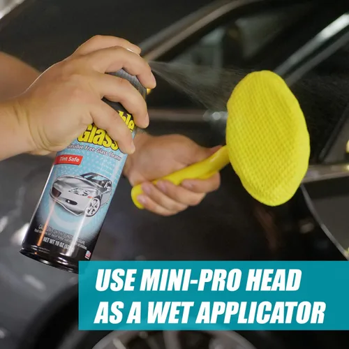 Miniatura 6 de Invisible Glass 95164 Herramienta Reach & Clean para ventanas y parabrisas Wet-Dry Pro, mango extensible y paño de microfibra lavable reutilizable